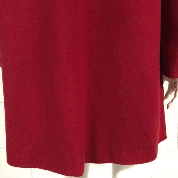 Womens FLEURETTE Red Loro Piana Wool Mink Trimmed - Picture 8 of 13